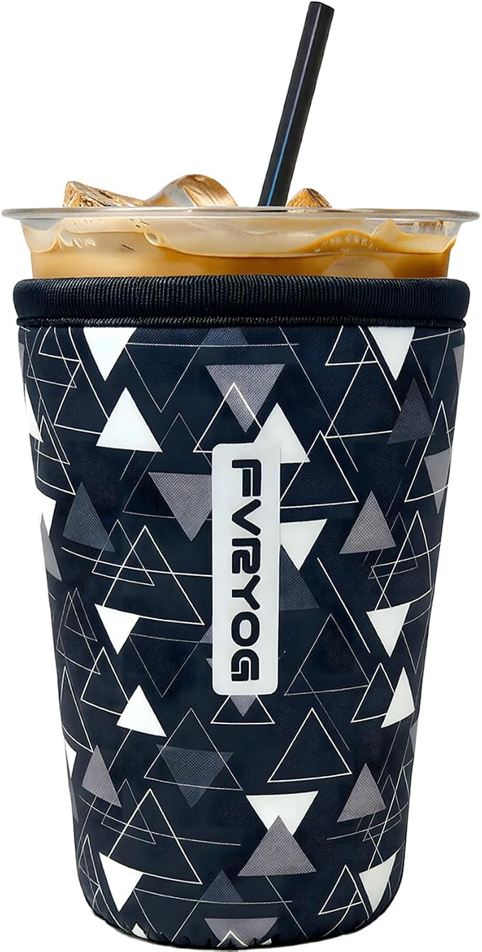 Reusable Insulated Neoprene Iced Coffee Sleeves by Fvryog