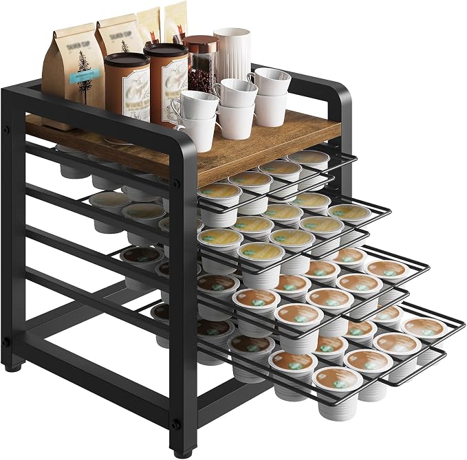YATINEY Coffee Pod Drawer Holder, 4 Tier Organizer by Yatiney