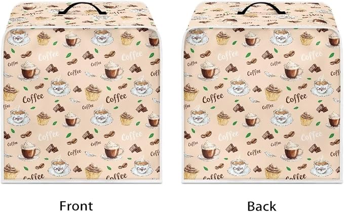 Coffee Print Coffee Maker Covers - Image 2