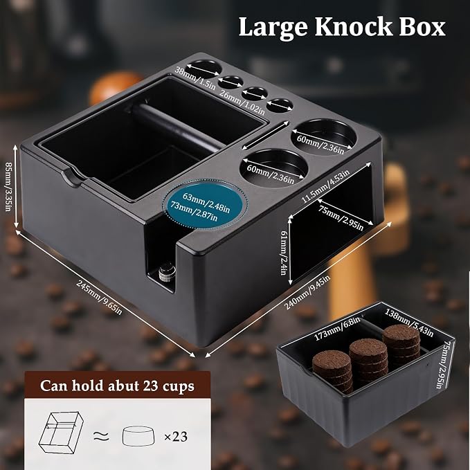 28PCS 51mm Espresso Accessories Kit, Espresso Knock Box and Tamping Station - Image 3