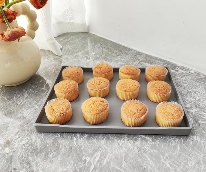 Gray Serving Tray, Hard Plastic Tray | - Image 3