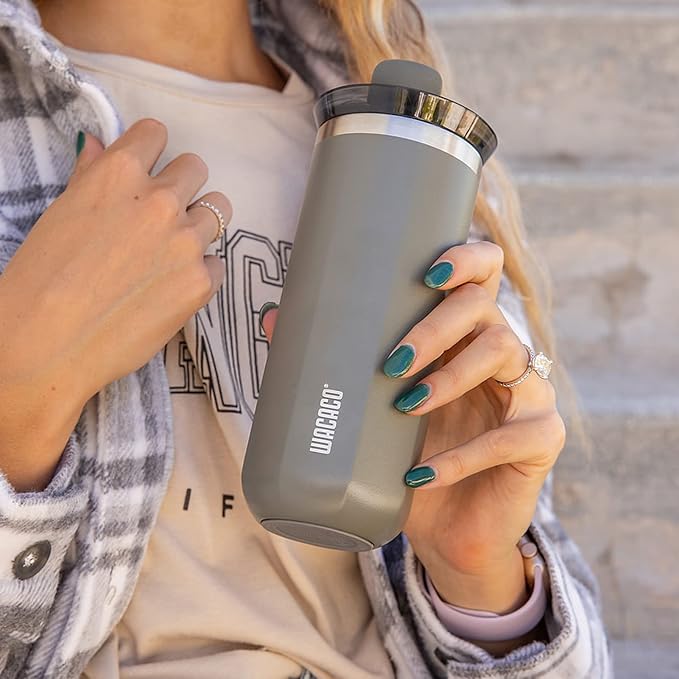 WACACO Octaroma Grande Vacuum Insulated Coffee Mug, 15 fl oz, Double-wall - Image 4