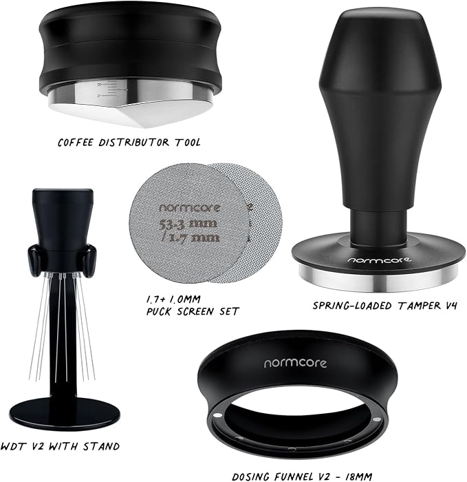 Normcore 53.3mm 7-in-1 Compact Barista Kit: Coffee Tamper, Distributor Tool - Image 3