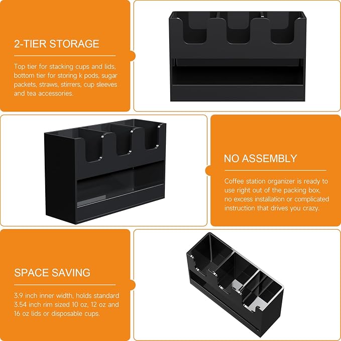 Beego 4-Compartment Cup Holder for Countertop - Image 8