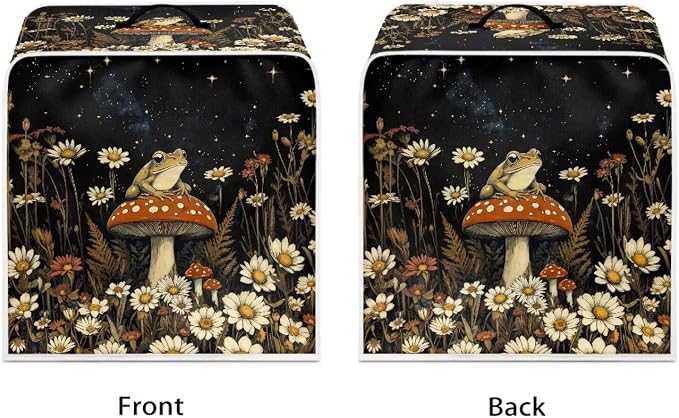 Frog Mushroom Daisy Coffee Machine Covers Anti Dust Covers - Image 2