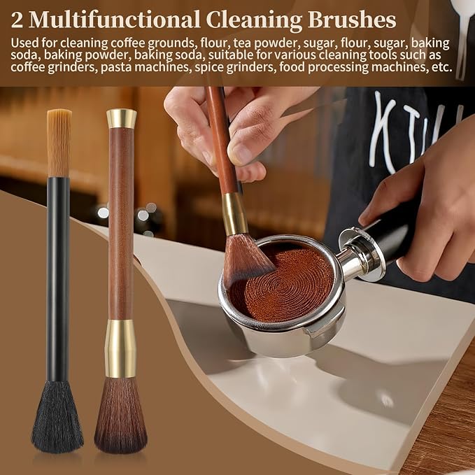 Professional Coffee Tools Set –Coffee Accessories Kit Cleaning Brush, Coffee - Image 7