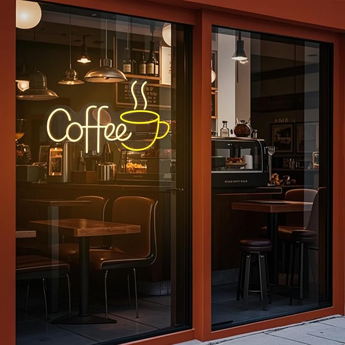 Coffee Neon Sign LED Coffee Lights - Image 7