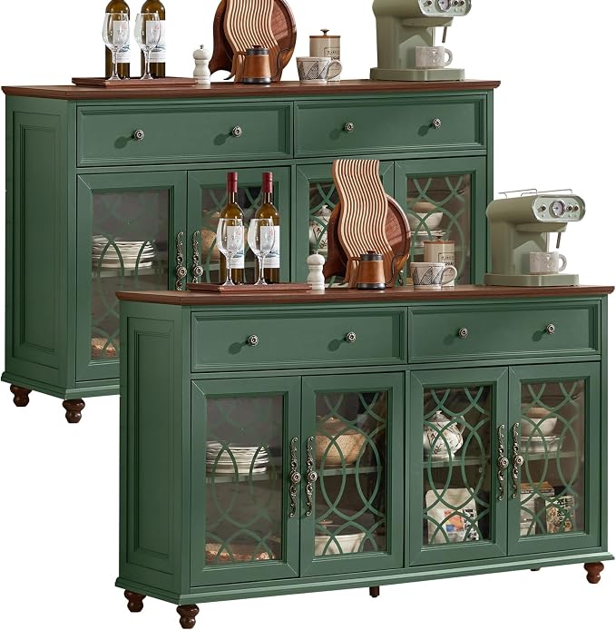 Joaxswe Large Sideboard Buffet Cabinet Set of 2 by Joaxswe