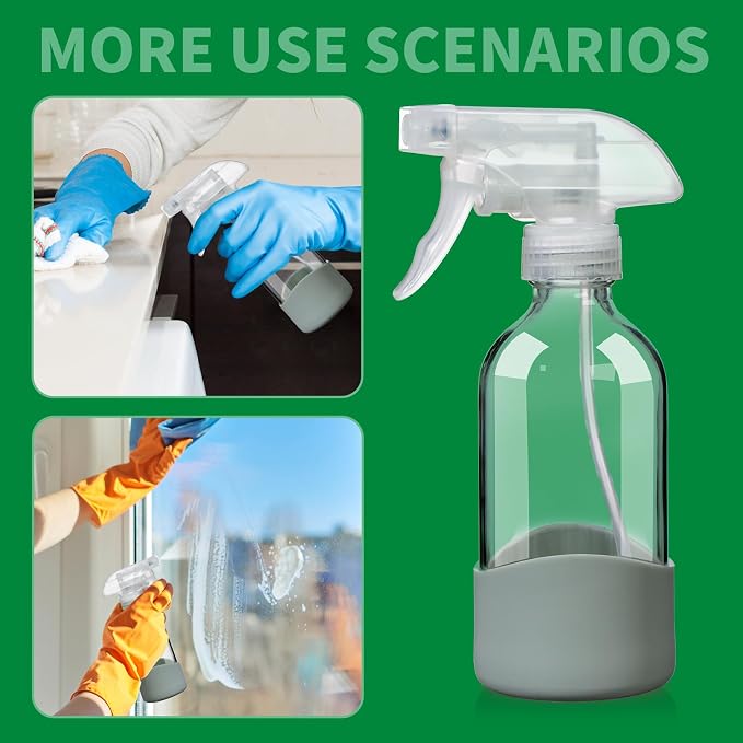 8oz Clear Glass Spray Bottles - Image 5