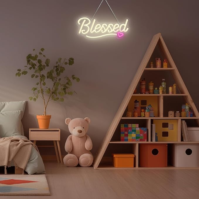 LED Blessed Signs for Home Decor, Bless This Home Wall Decor Neon Sign - Image 4