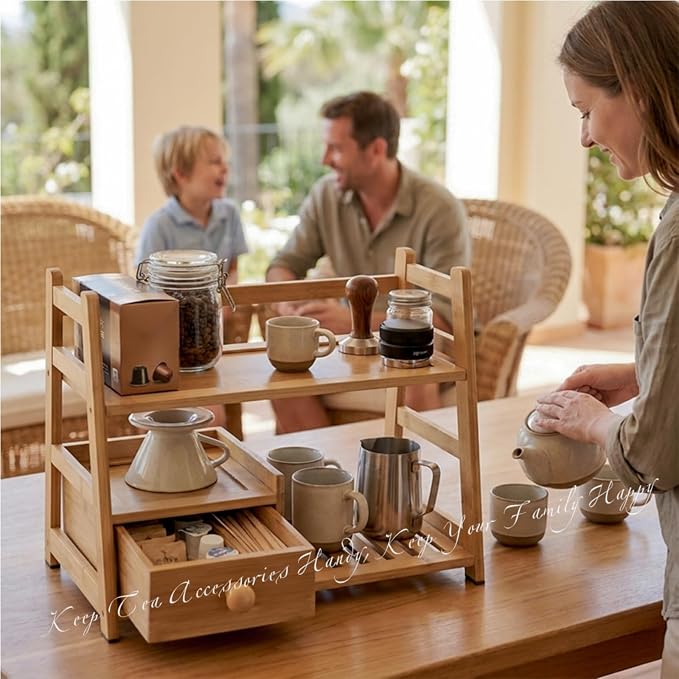 Tea Matcha Coffee Bamboo Station - Image 6