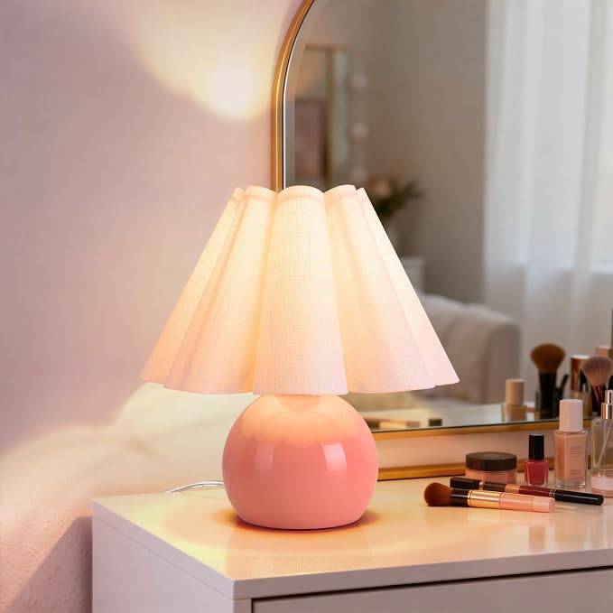 Pink Small Bedside Mini Table Lamp - Image 2