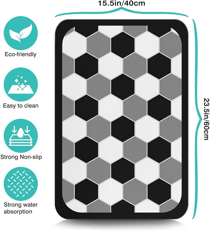 Coffee Mat -Lattice Absorbent Coffee Bar Mat - Image 5