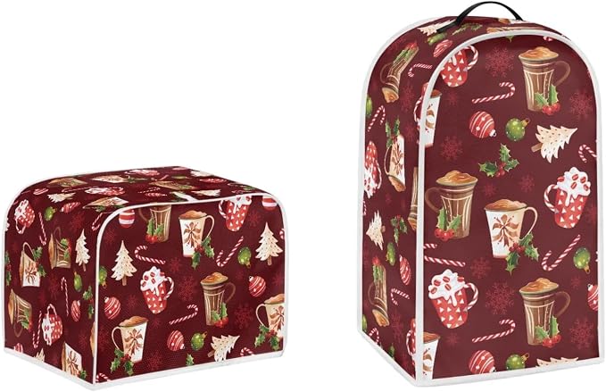 doginthehole Christmas Blender Cover and Toaster Cover 2 Slice Coffee Candy by doginthehole