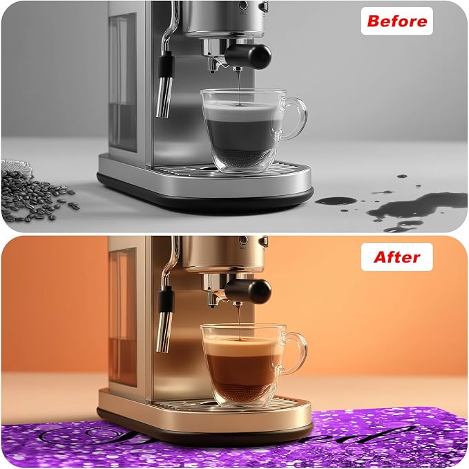 Coffee Mat, Coffee Bar Accessories Fit Under Coffee Maker Espresso Machine - Image 6
