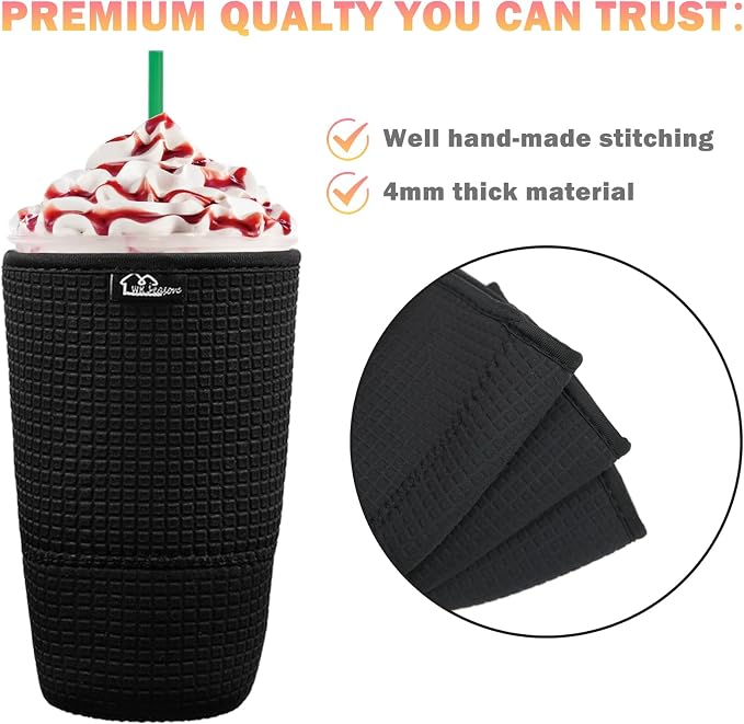Reusable Iced Coffee Cup Sleeve - Image 4