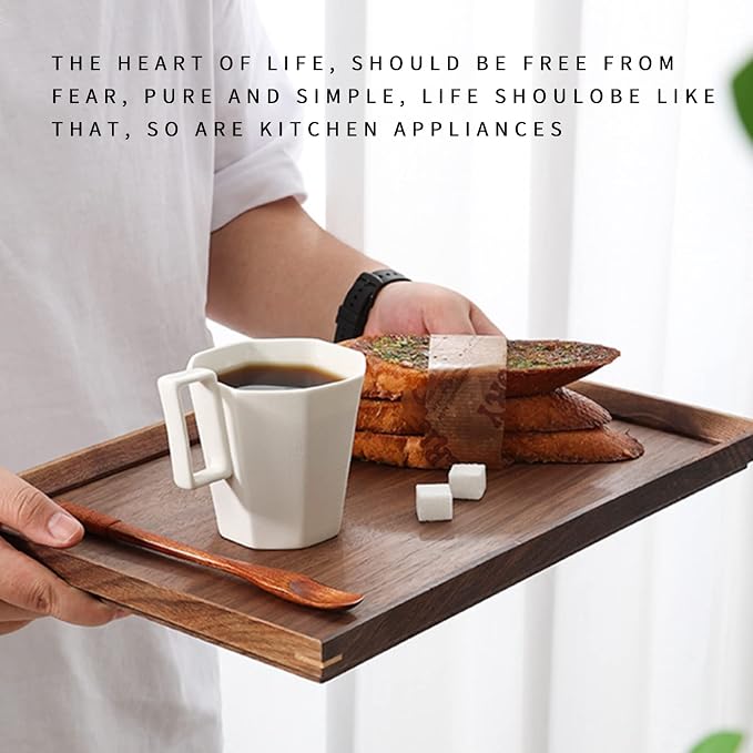 Wood Serving Trays for Home Bar Restaurant Coffee Shop - Image 4