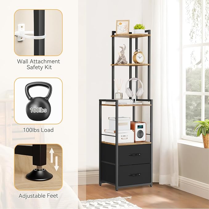 PouHenier.jh 6 Tier Corner Shelf - Image 5