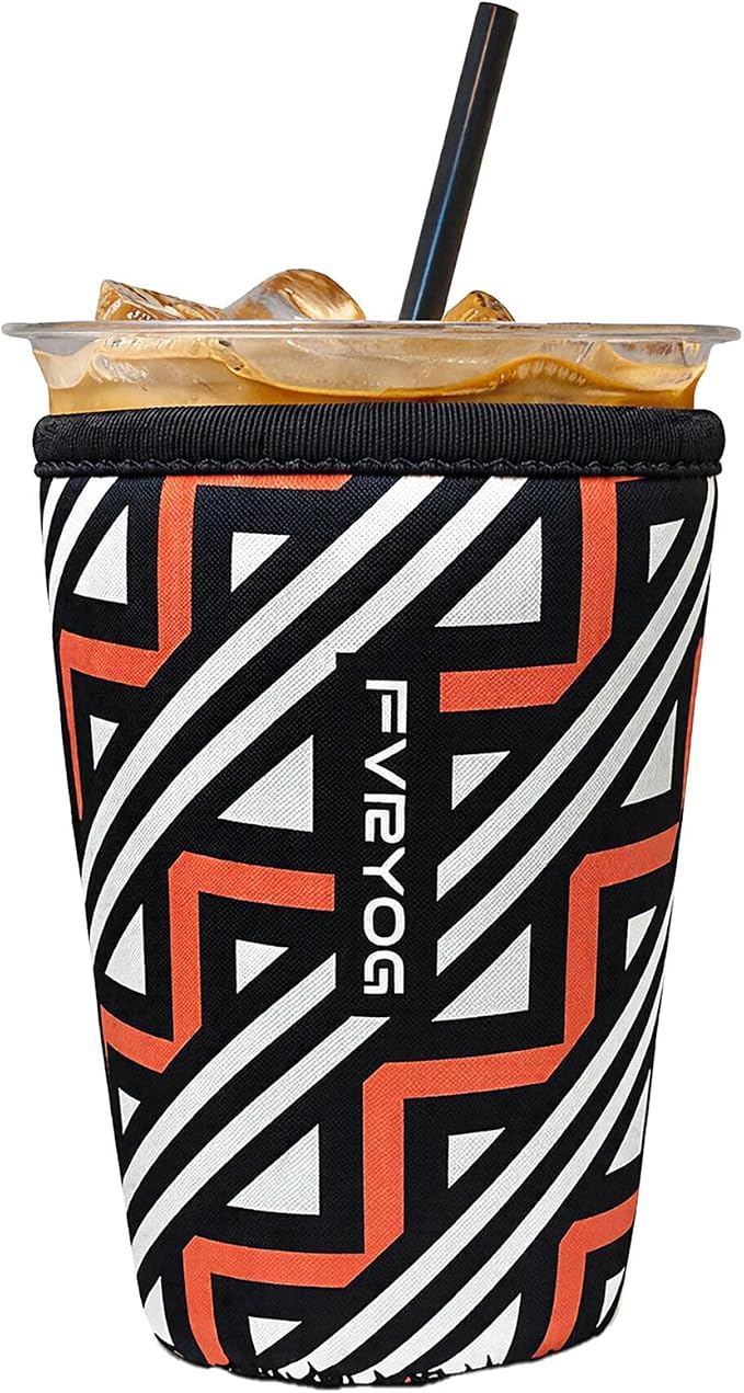 Reusable Insulated Neoprene Iced Coffee Sleeves by Fvryog