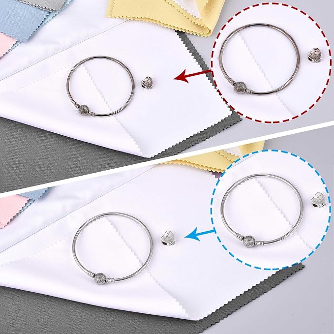 SEVENWELL Silver Polishing Cloth, Jewelry Cleaner Cloth - Image 4