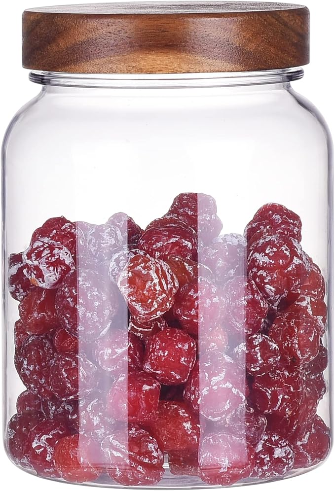 YUEJUM 42 Fluid Ounces Unbreakable & Dishwasher Safe Plastic Apothecary Jar by YUEJUM