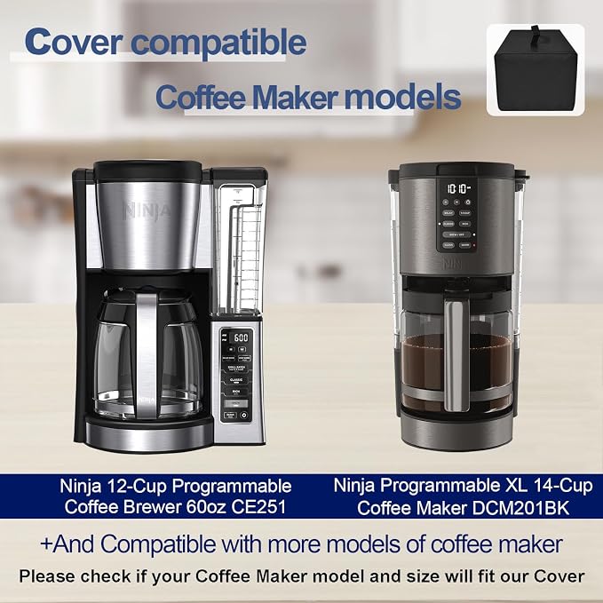 Dust cover for Ninja Coffee Maker Waterproof Coffee Machine Cover Case for - Image 5