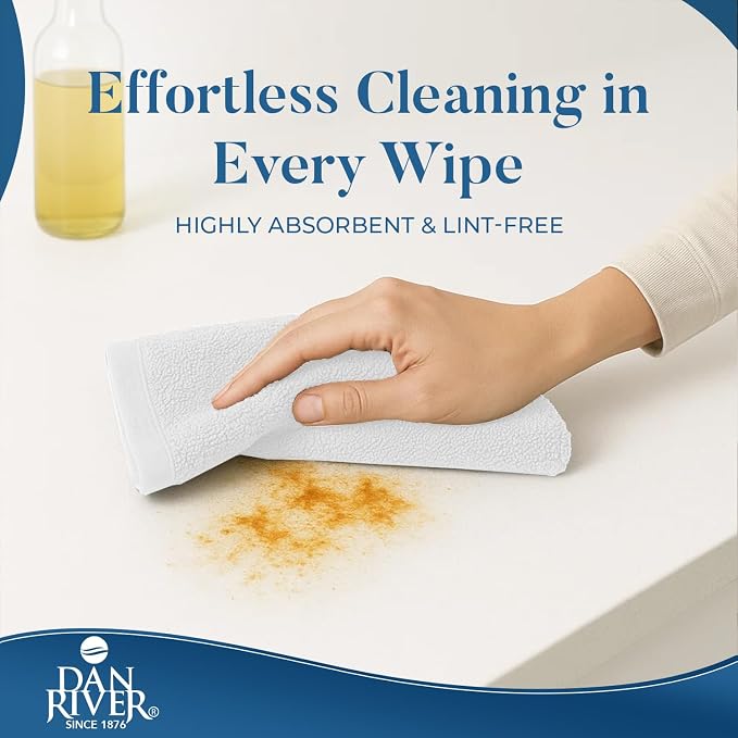 DAN RIVER Kitchen Bar Mops, 16 by 19 Inches, 100% Cotton Super Absorbent - Image 2