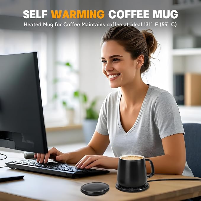 131°F Smart-Warming Ceramic Cup - Image 2