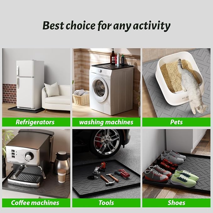 Mini Fridge Silicone Mat 19.7"x19.7"x0.4" - Image 5