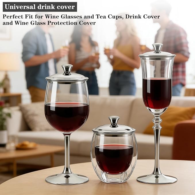 3.1Inch Universal Drink Covers, Stainless Steel Mug Cover, Glass Covers - Image 7