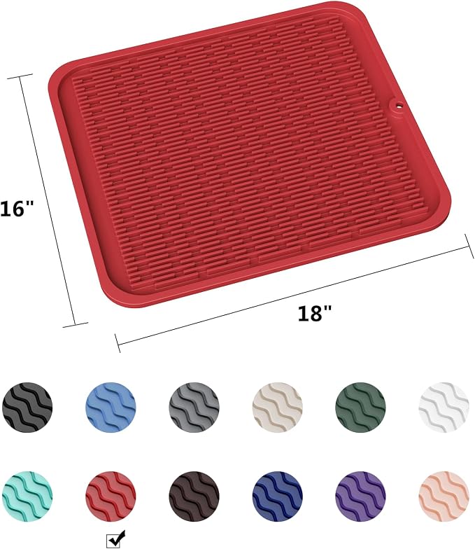 ZLR Heavy-Duty Silicone Dish Drying Mat - Image 6