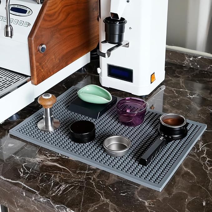 watchget Gray Silicone Coffee Bar Mat - Image 6