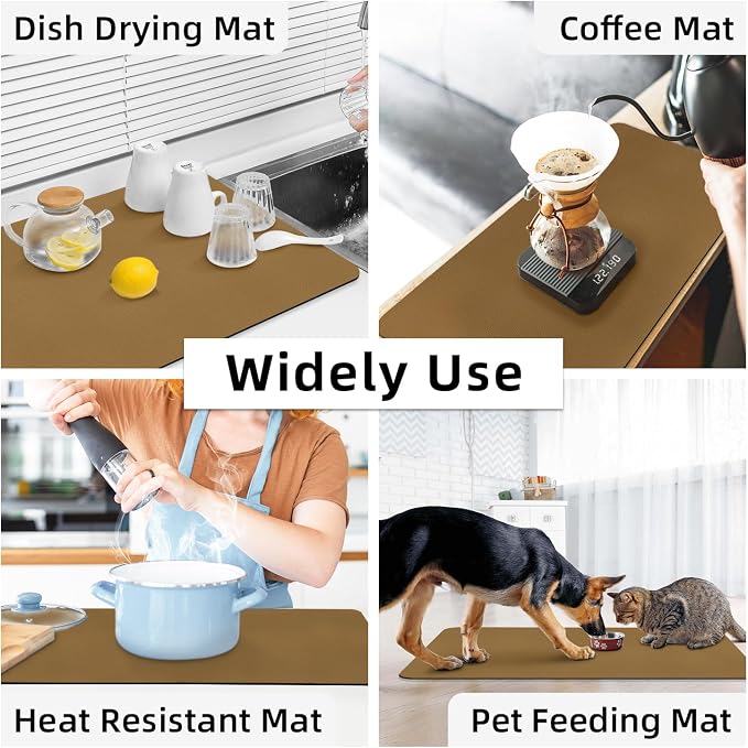 LOPNUR Kitchen Dish Drying Mat, 31.5"x17" Dish Drying Mats - Image 7