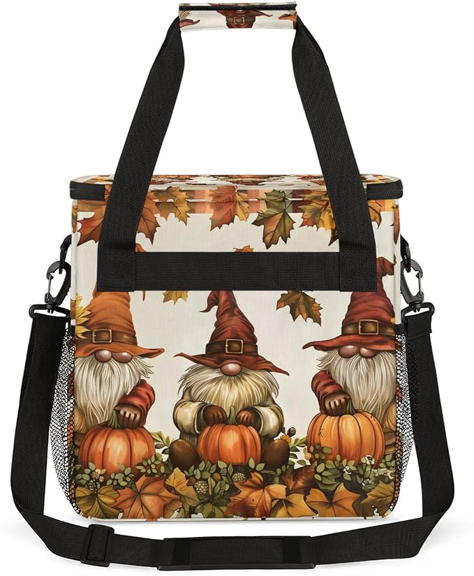 Halloween Fall Gnomes Coffee Maker Carring Bag, Large Insulated Storage - Image 5