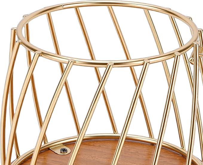 JTLB Coffee Pod Basket, Large Capacity Metal Wood Holder Organizer - Image 9