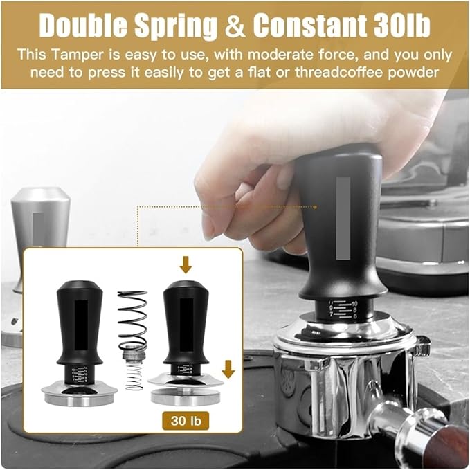 57mm 57.5mm Coffee Tamper Distributor Leveler Tool, Compatible - Image 6