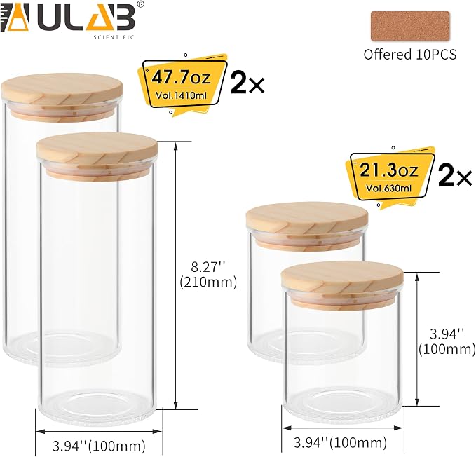 ULAB 3.5mm Thick Glass Food Container Set - Image 5