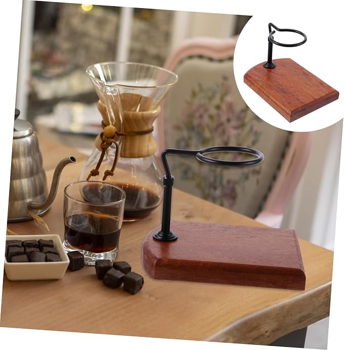 OSALADI 1pc Wood Coffee Dripper Stand Filter Cup Holder - Image 4