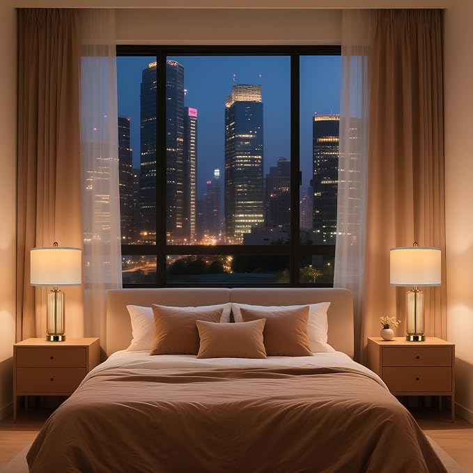 Table Lamps Set of 2 with Touch Control, 3-Way Dimmable Nightstand Lamp with - Image 7