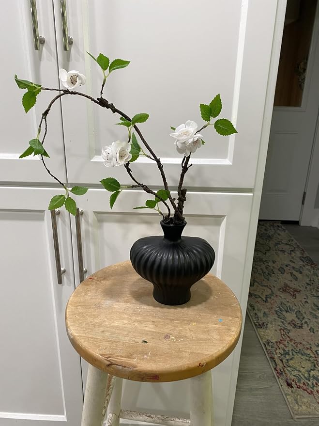 22'' Budded Faux Stem with Vase, Fake Branches in Vase - Image 4