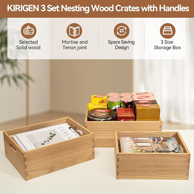 KIRIGEN Nesting Wood Crates - Image 7