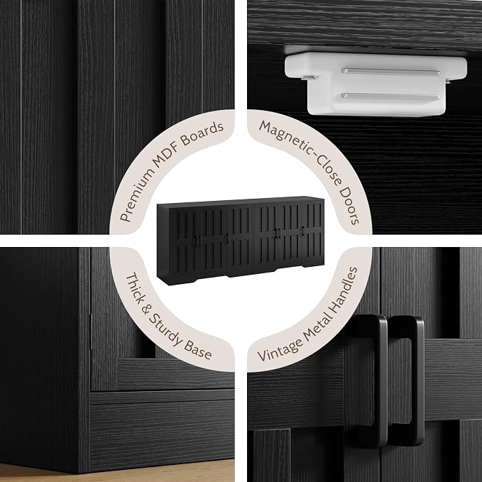 Modern Farmhouse Buffet Cabinet - Image 5