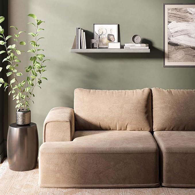 Ballucci Floating Shelf, Living Room, Rustic Gray - Image 4