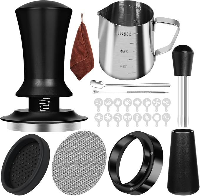 Y-Step 25 PCS Espresso Accessories Kit, Espresso Tamper Kit Coffee Tamper Set by Y-Step