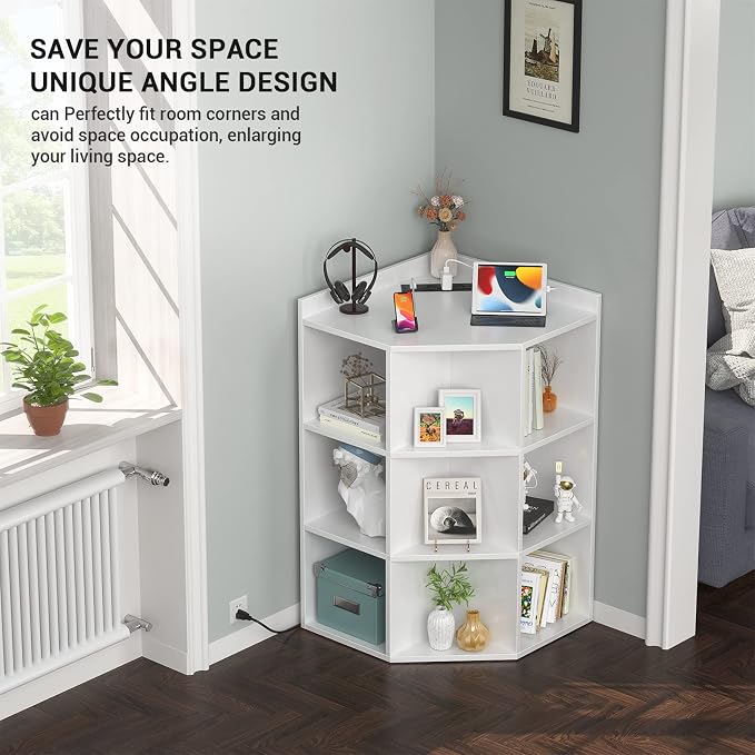 Aheaplus Corner Cabinet, Corners Cube Toy Storage - Image 5