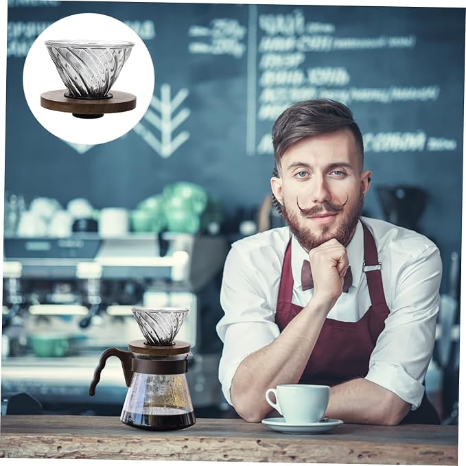 KALLORY 1Pc Creative Black Coffee Pot Funnel Smoky Design Durable and Reusable - Image 3