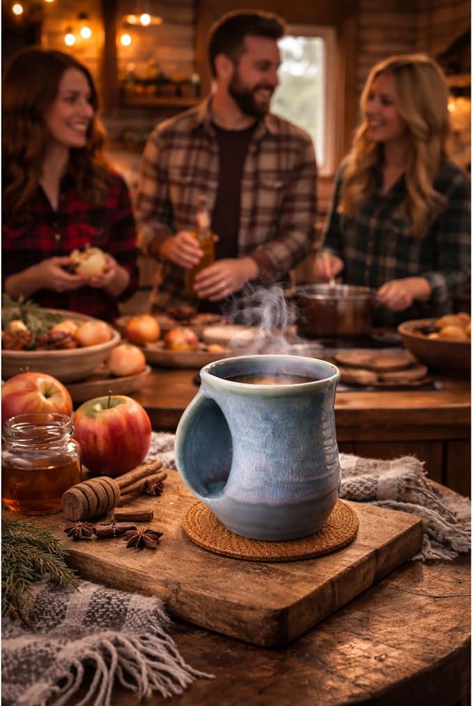 Hand Warmer Mug, Ceramic and Hand Painted - Image 8