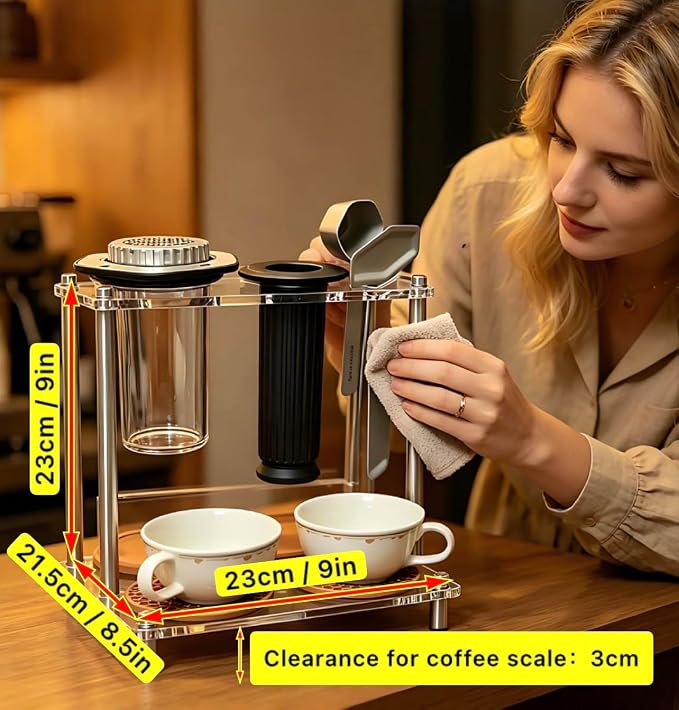 Organizer Stand for AeroPress, Coffee Bar Station, Storage Solution Fits - Image 2