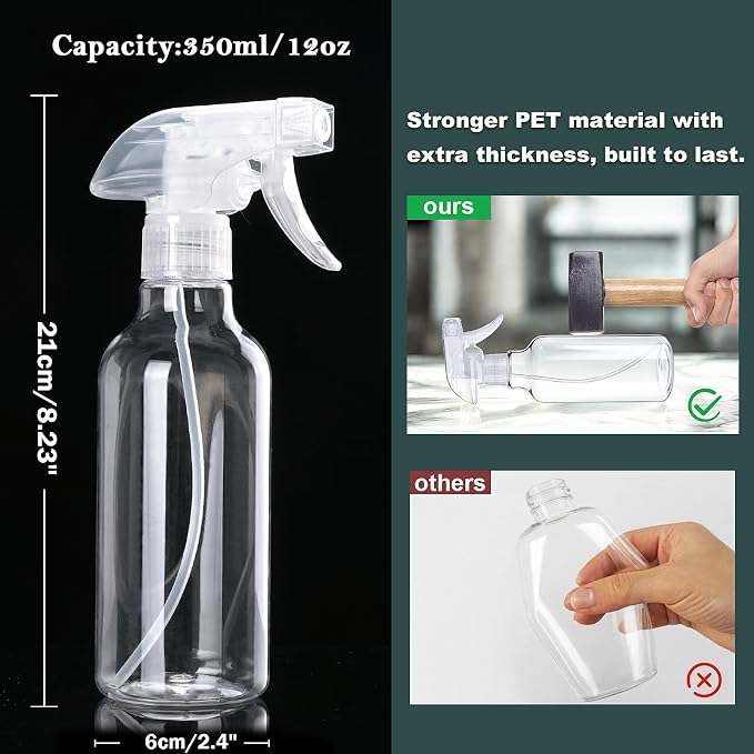 Spray Bottles 12oz Plastic Spray Bottle - Image 5