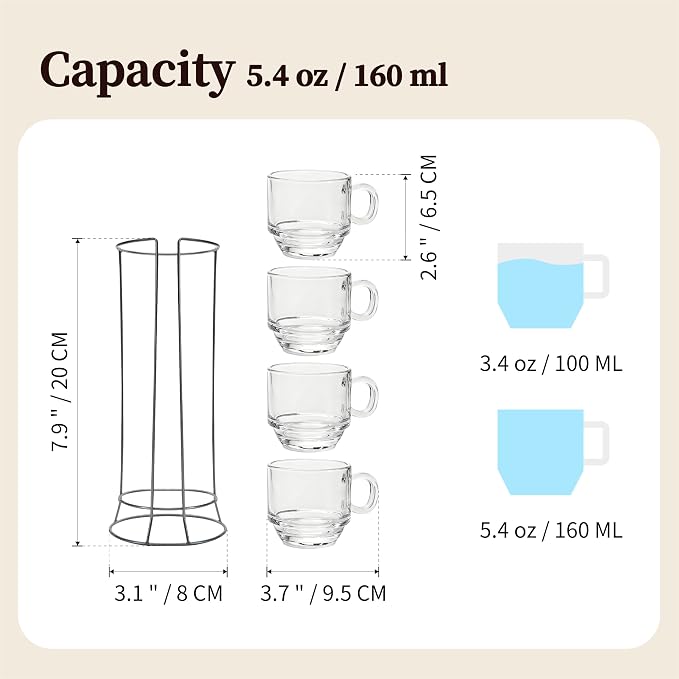 Stackable 5oz Espresso Cups - Image 5